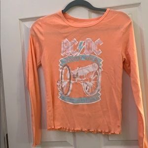 Peachy long sleeve AC/DC shirt
